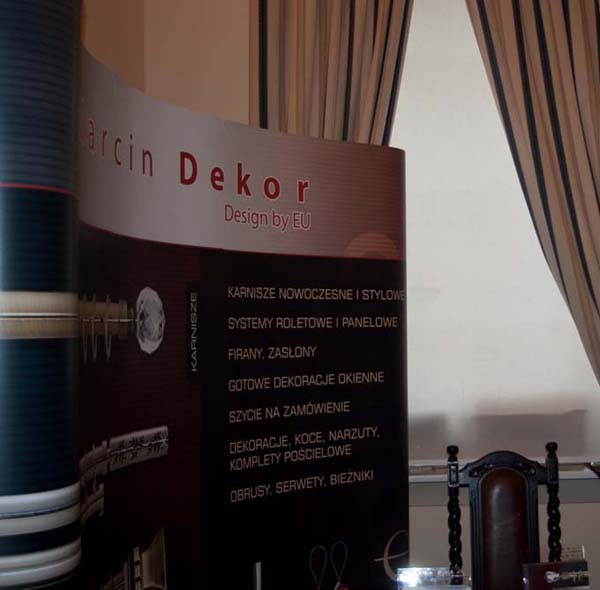 Stoisko  firmy Marcin Dekor  na konferenci we wrzeniu 2013 roku w Warszawie 